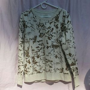 Creme and bronzy sweater